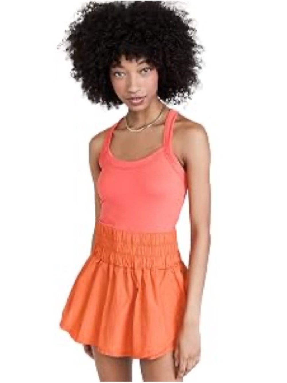 Free People Movement The Way Home Skortsie in morning burst orange